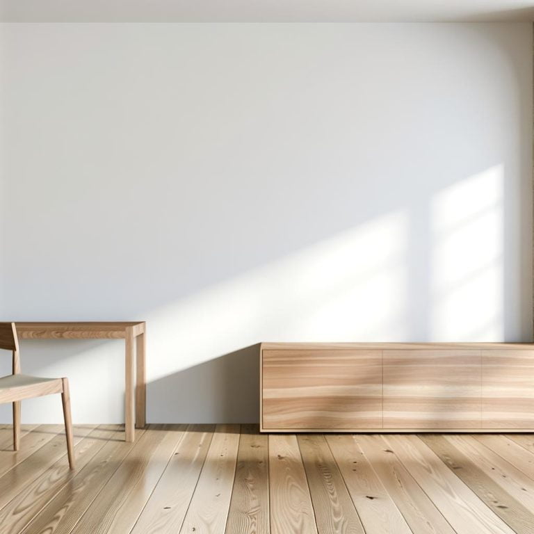 Arredamento minimalista in legno