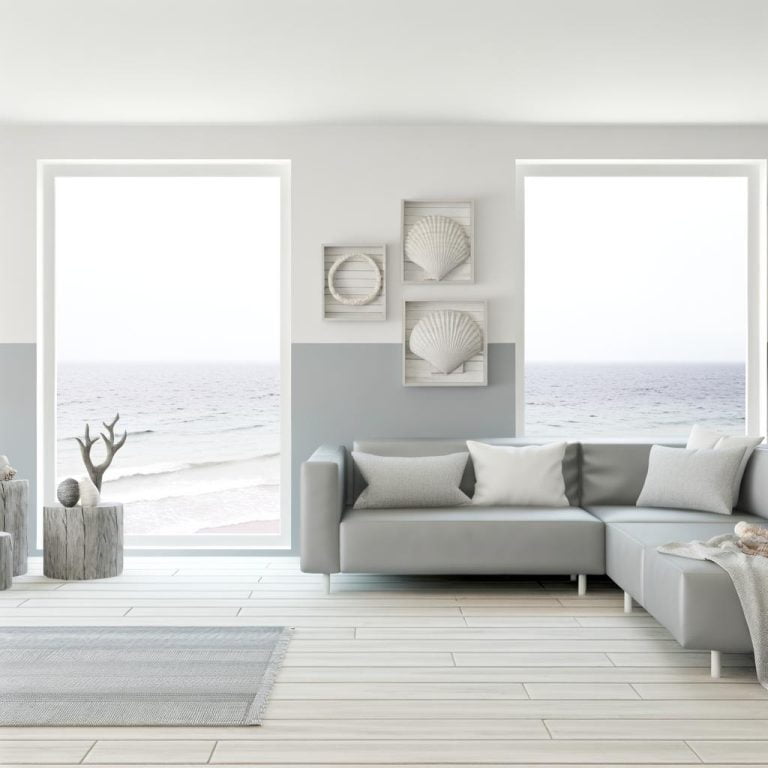 Arredamento minimalista mare per un'atmosfera rilassante e luminosa