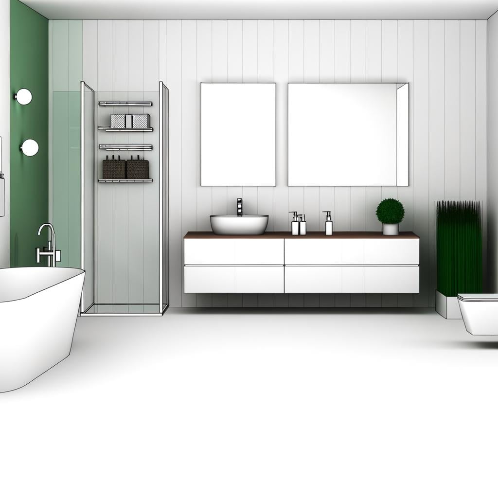 Trucchi per arredare un bagno con planty di spazio in modo elegante