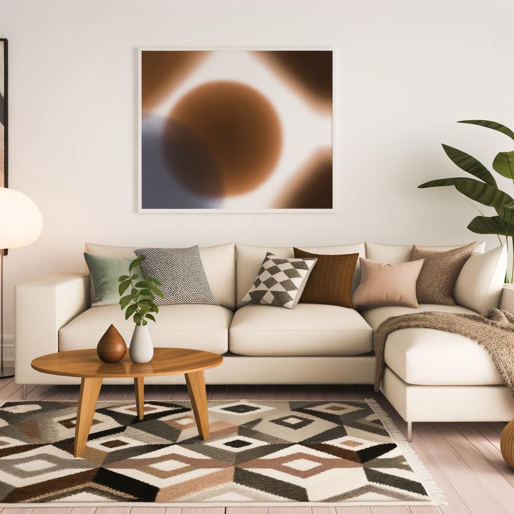 Soggiorno arredato con stile