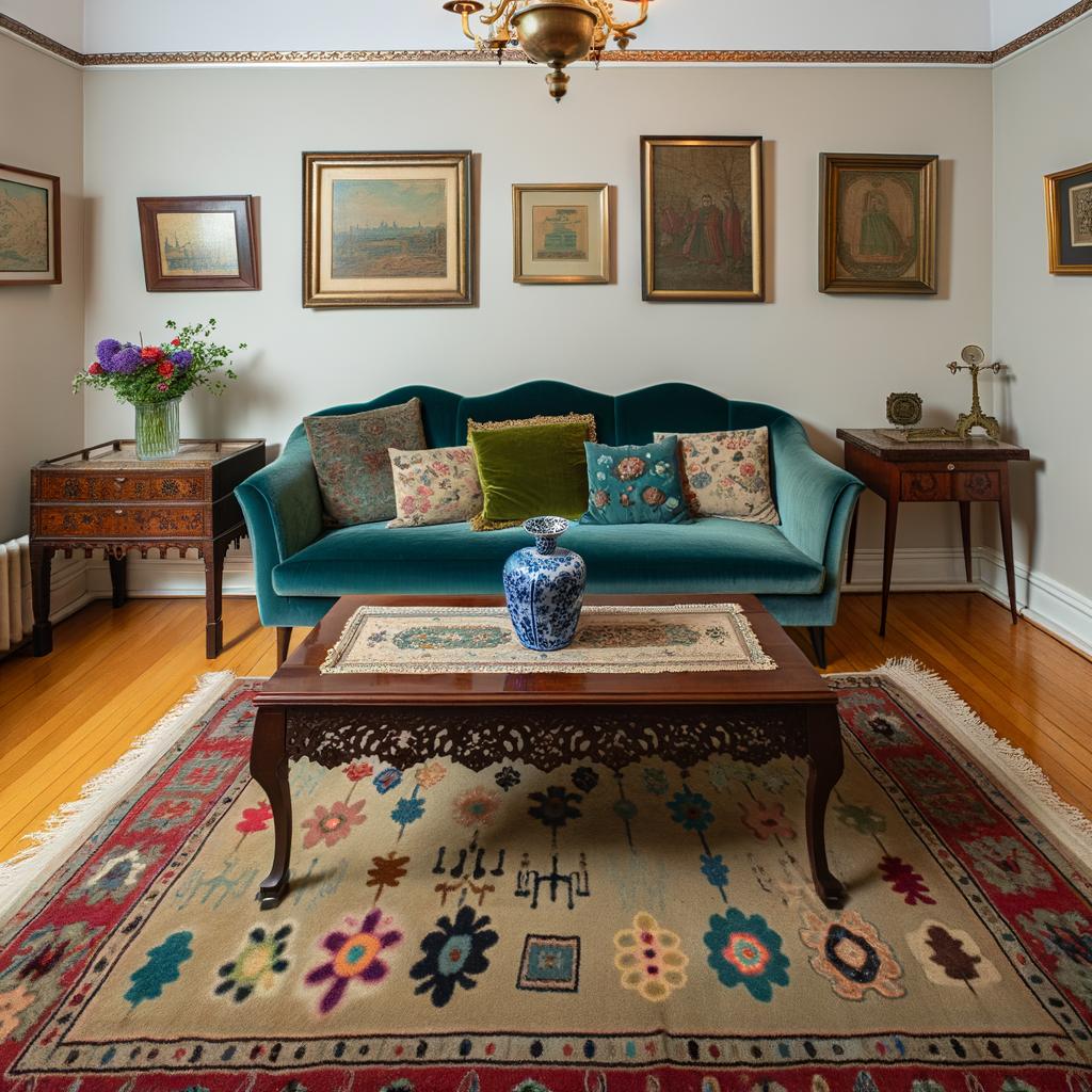 Sperimenta con stili e colori diversi per creare un salotto eclettico